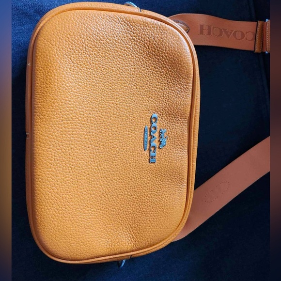 Orange Coach crossbody leather bag - Picture 2 of 16